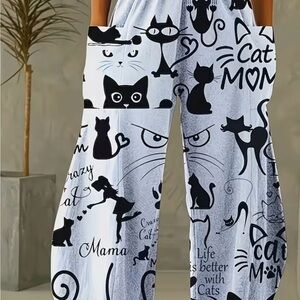Cat Print Lounge Pants